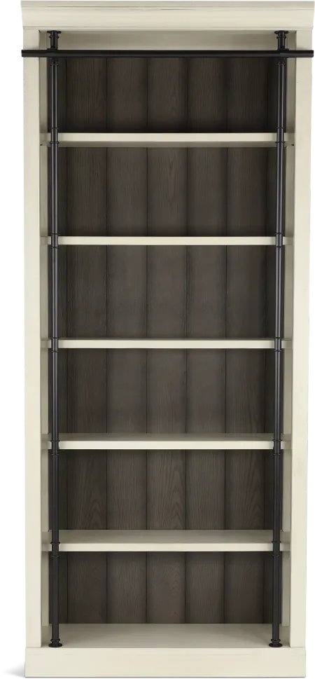 Toulouse Country Chic 94" White Bookcase