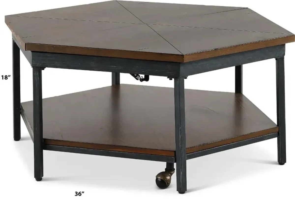 Ultimo Mocha Brown Coffee Table