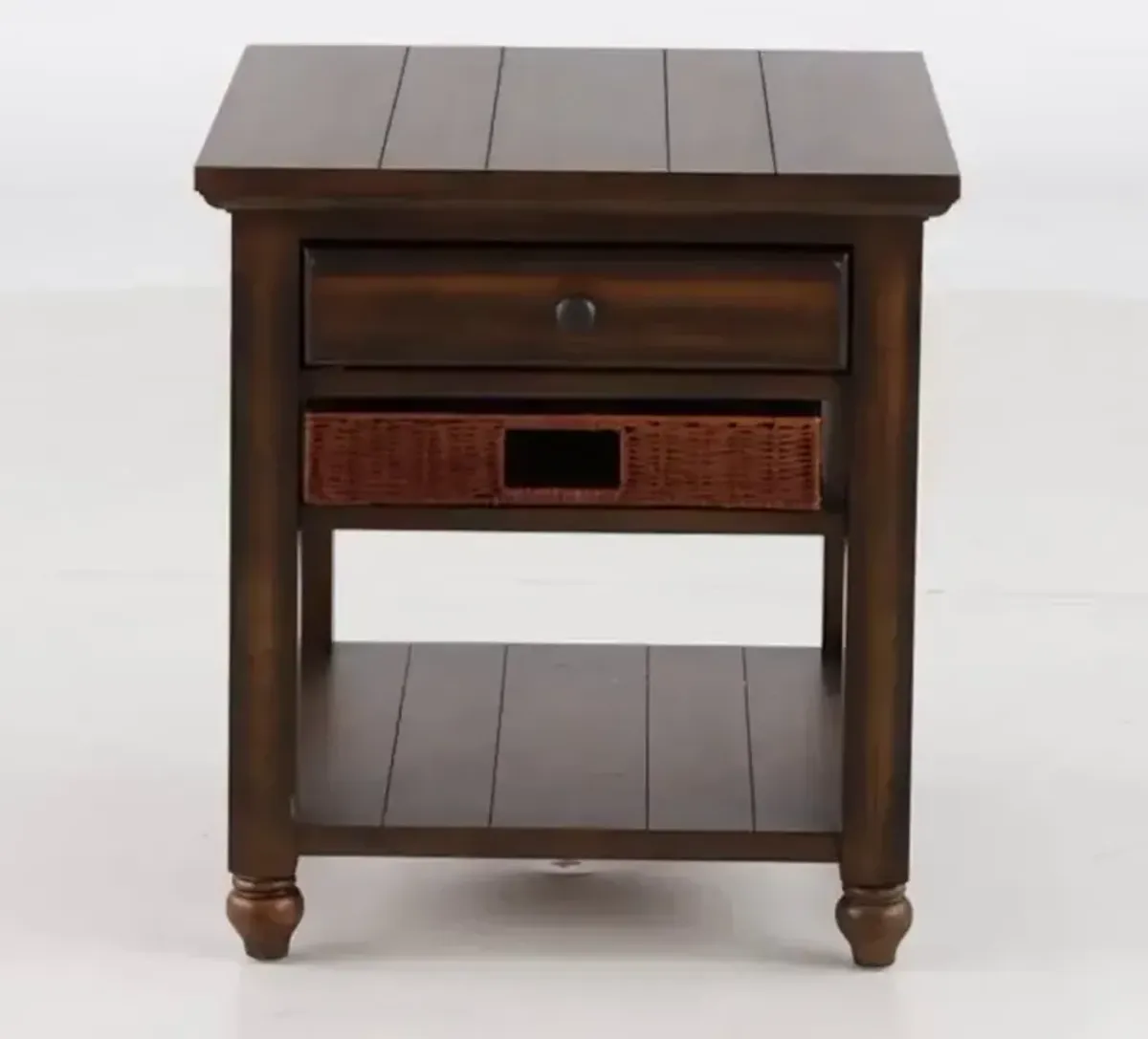 Cottage Lane Coffee Brown End Table