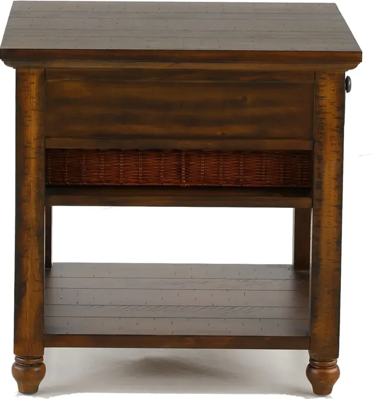 Cottage Lane Coffee Brown End Table