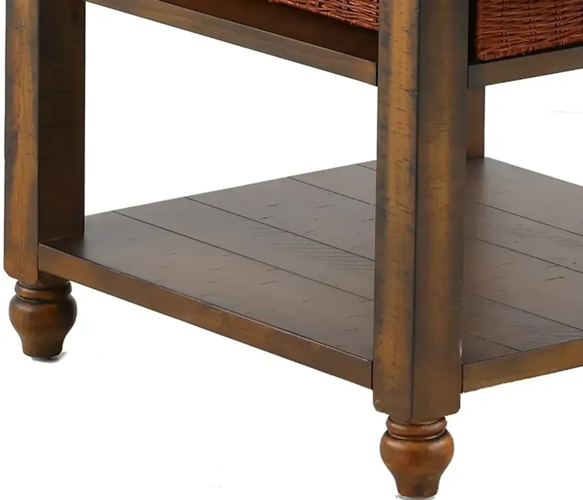 Cottage Lane Coffee Brown End Table