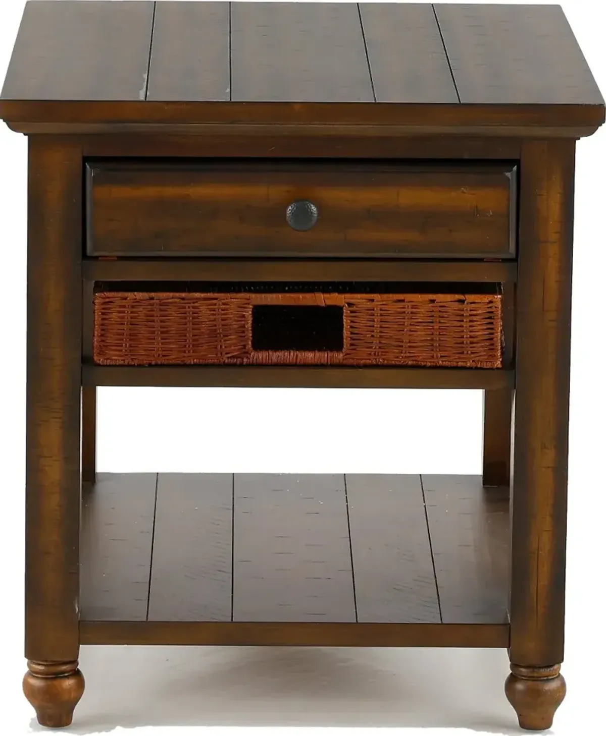 Cottage Lane Coffee Brown End Table