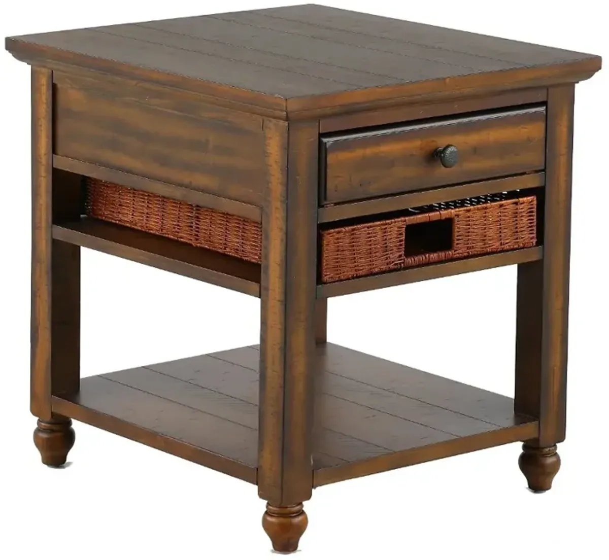 Cottage Lane Brown End Table