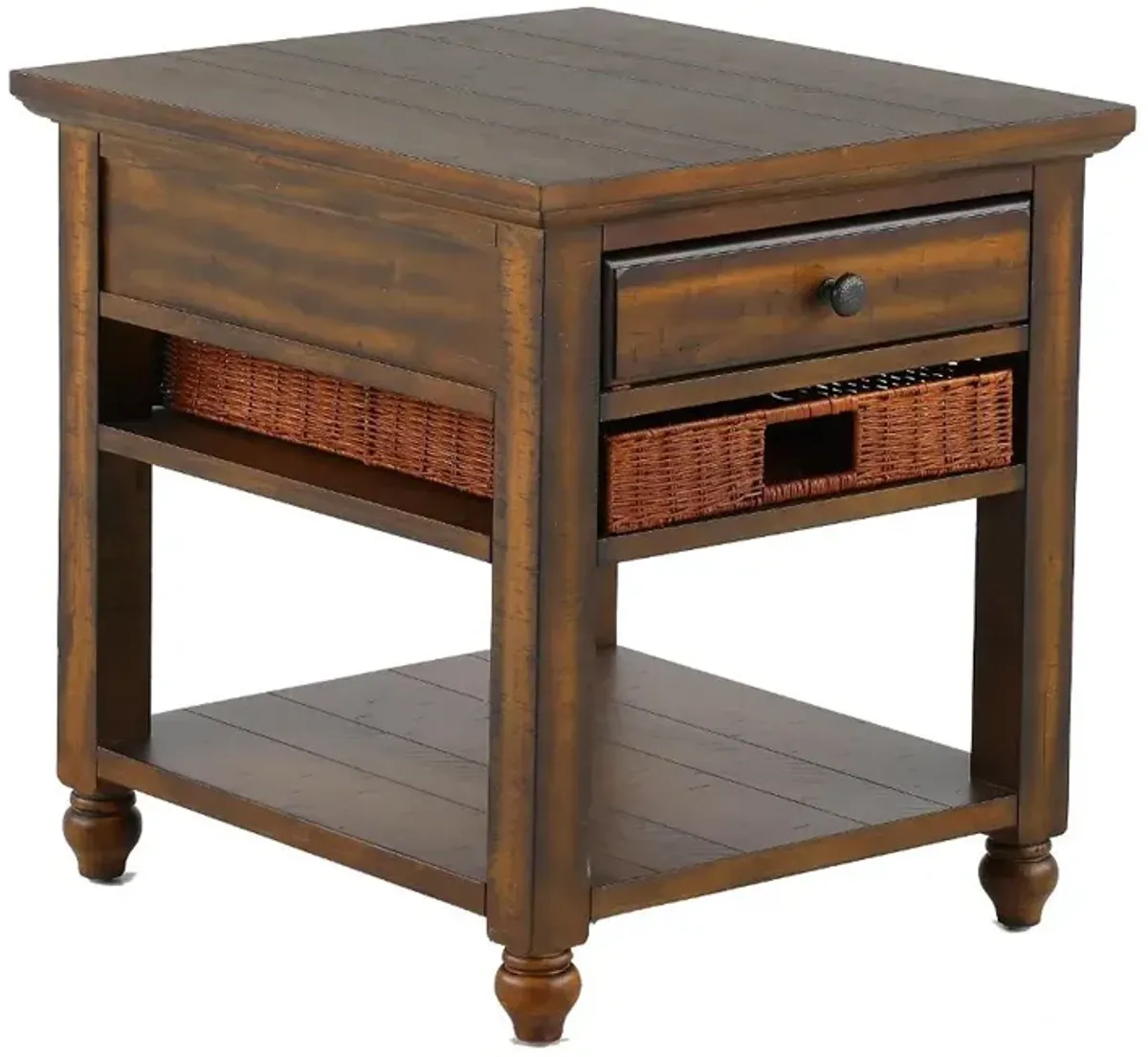 Cottage Lane Brown End Table