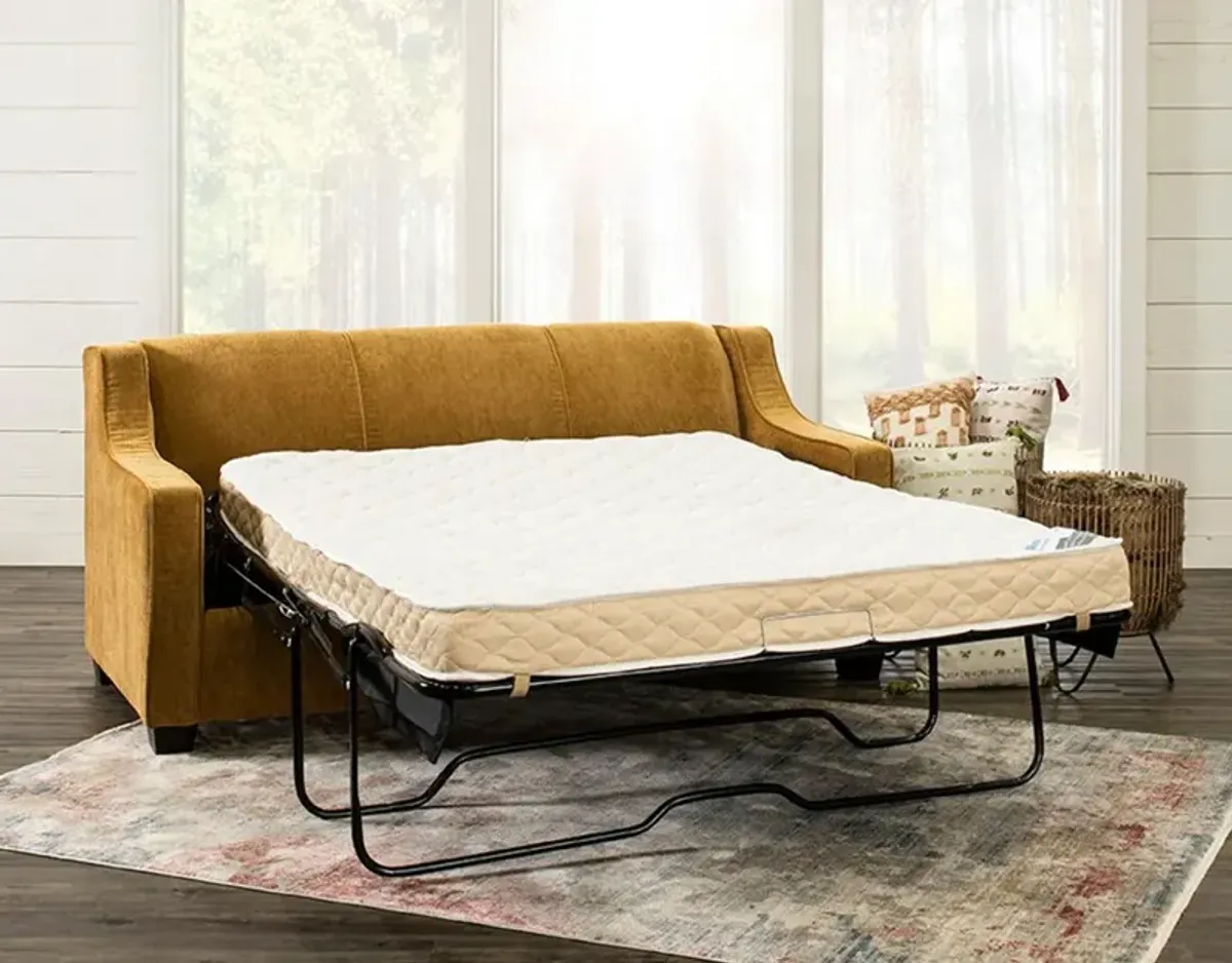 Marinette Yellow Convertible Full Sleeper Sofa