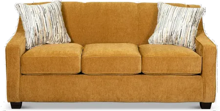 Marinette Yellow Convertible Full Sleeper Sofa