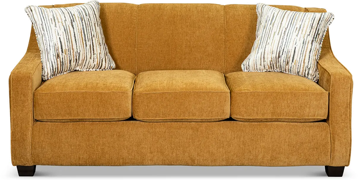 Marinette Yellow Convertible Full Sleeper Sofa