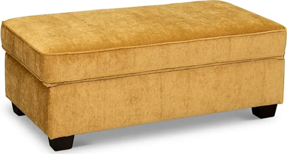 Marinette Yellow Storage Ottoman