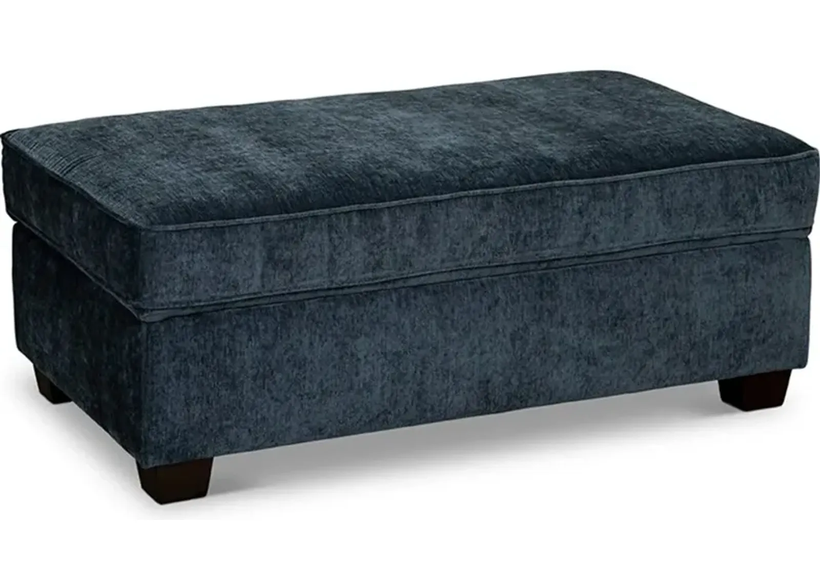 Marinette Blue Storage Ottoman