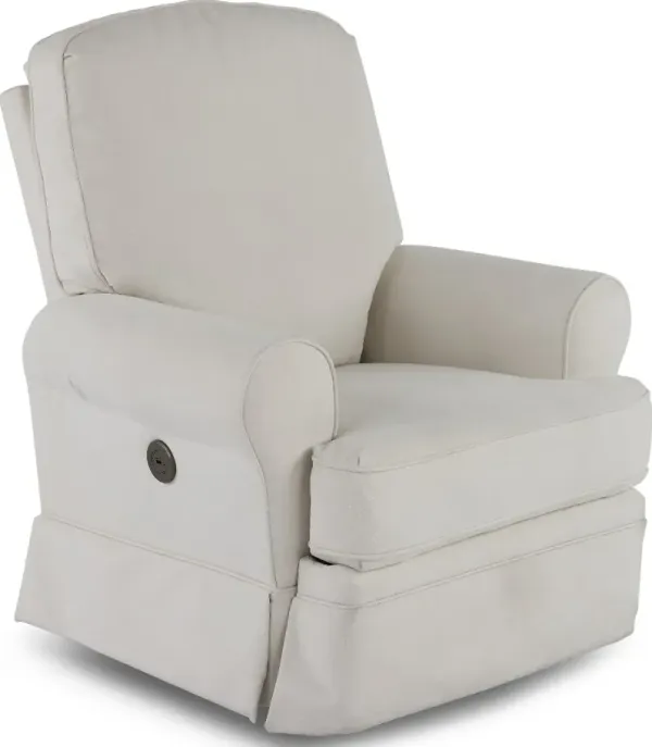 Juliana Linen Power Glider Recliner with Swivel
