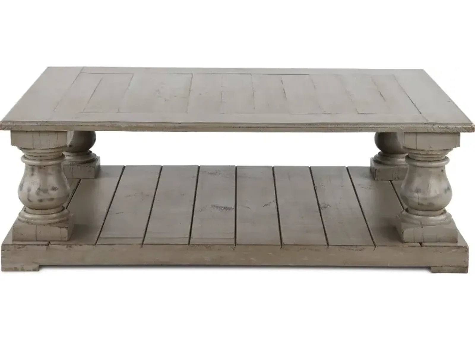 Ivan Weathered Gray Traditional Coffee Table