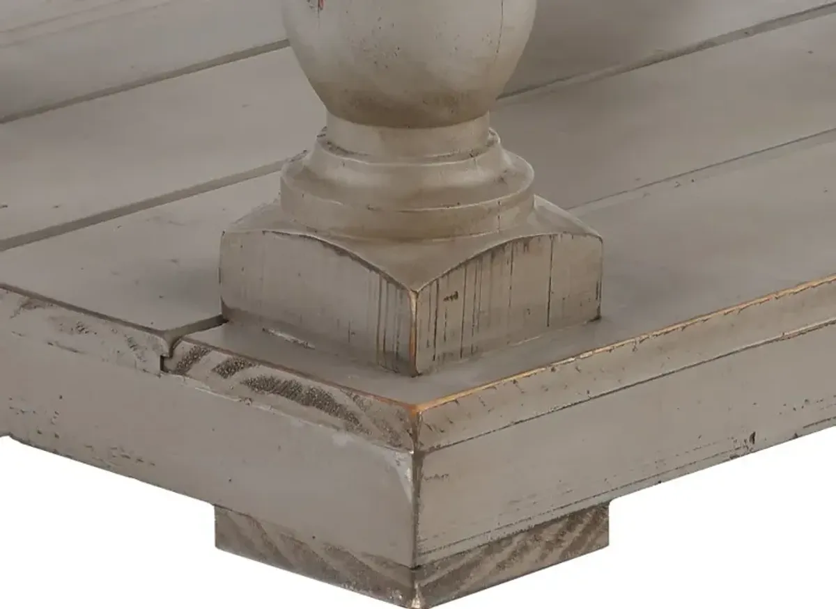 Ivan Weathered Gray Traditional End Table