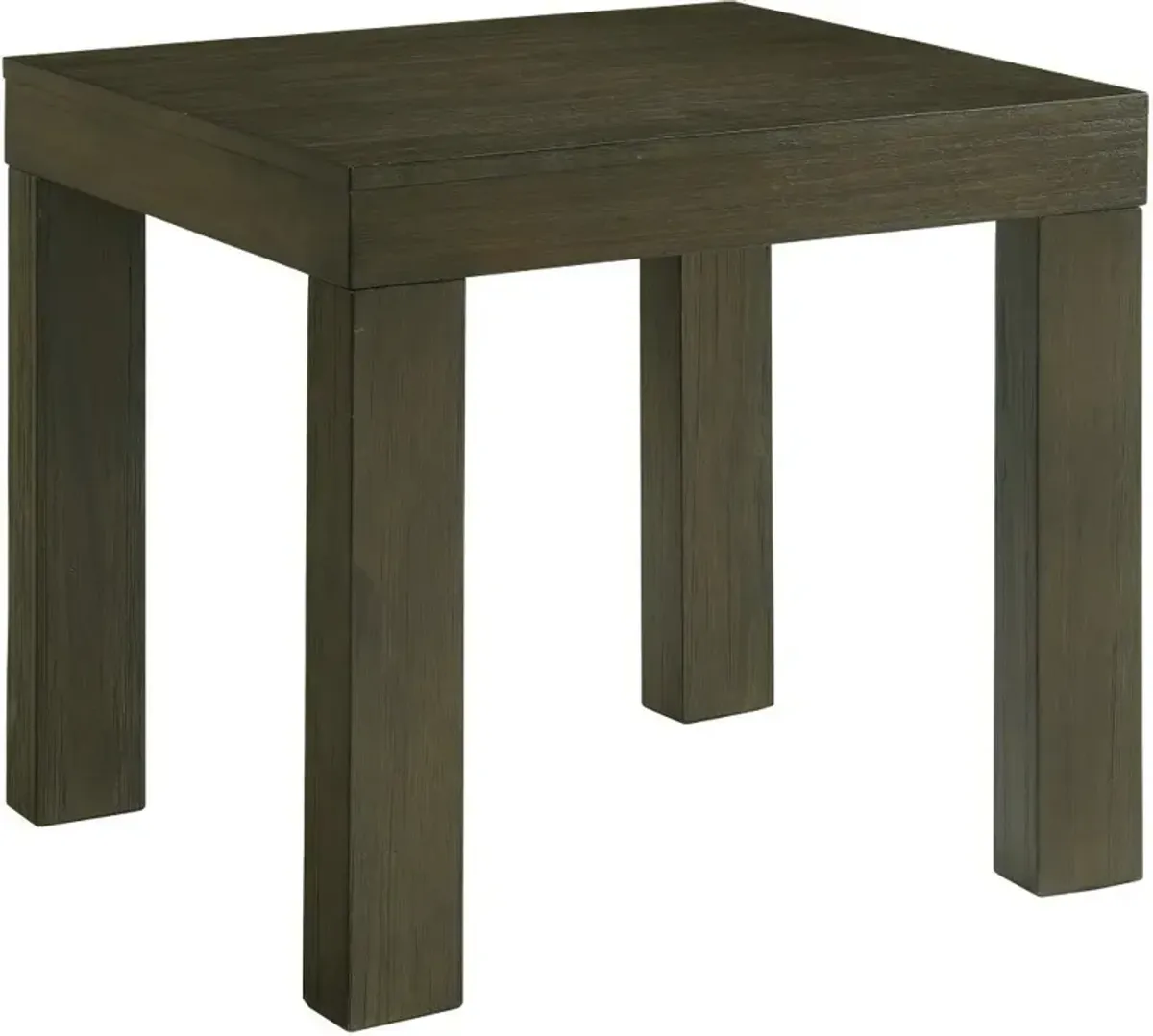 Grady Dark Brown End Table with Built-in Outlets