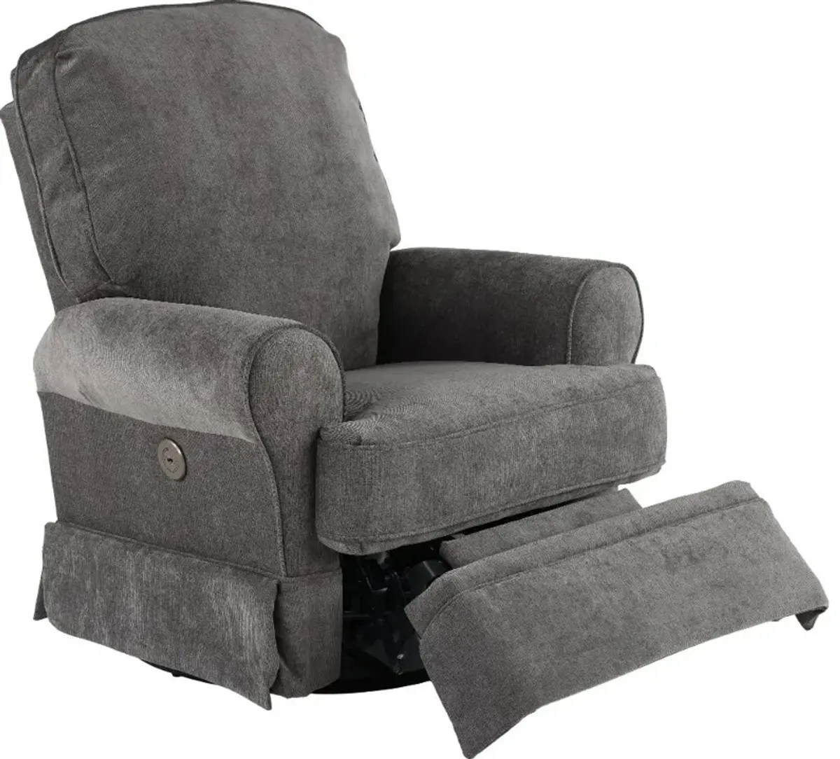 Juliana Gray Power Glider Recliner with Swivel