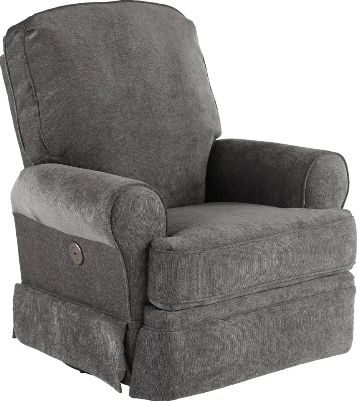 Juliana Gray Power Glider Recliner with Swivel