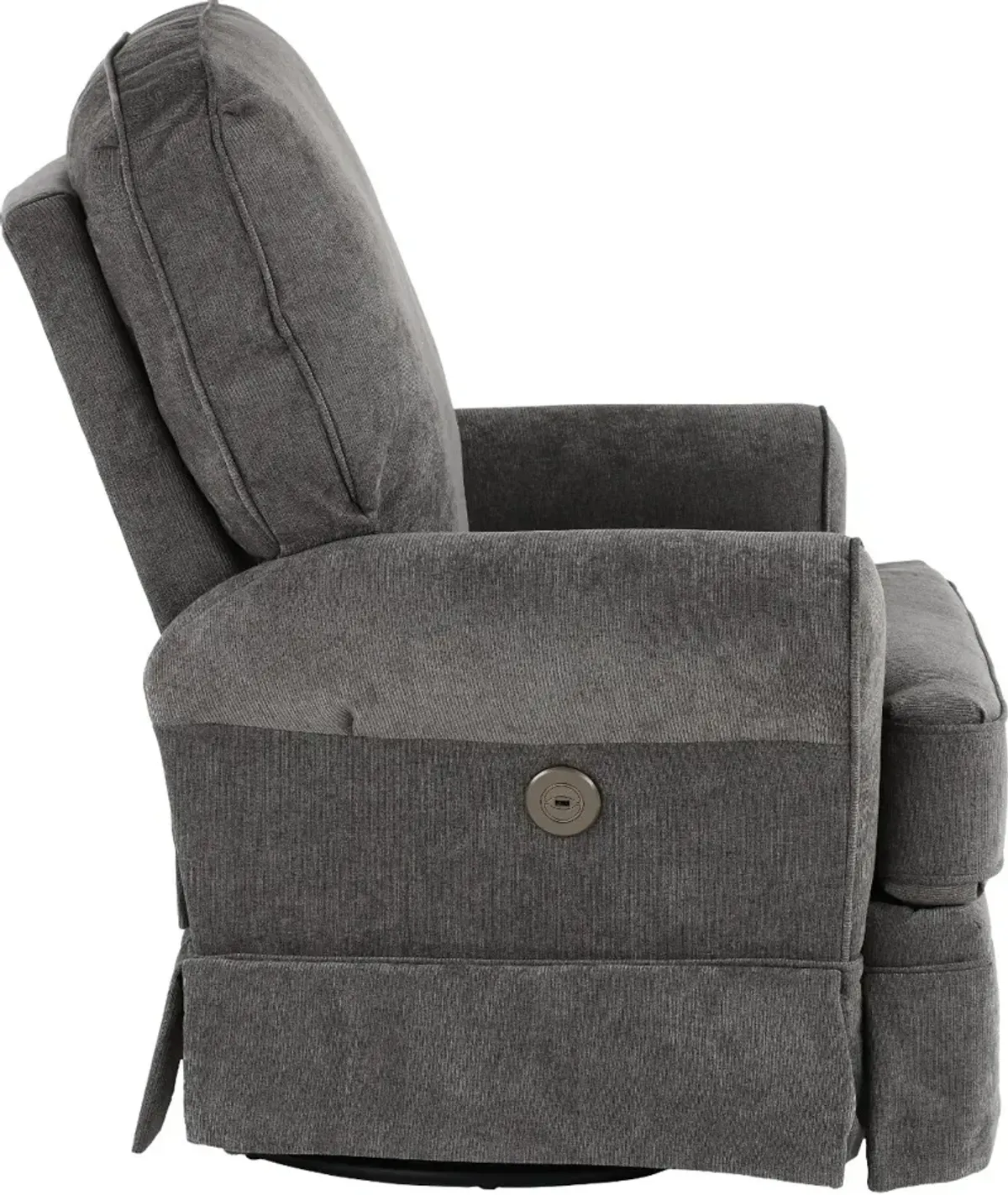 Juliana Gray Power Glider Recliner with Swivel