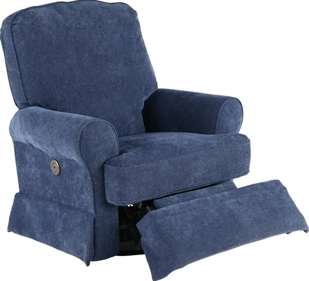 Juliana Blue Power Glider Recliner with Swivel