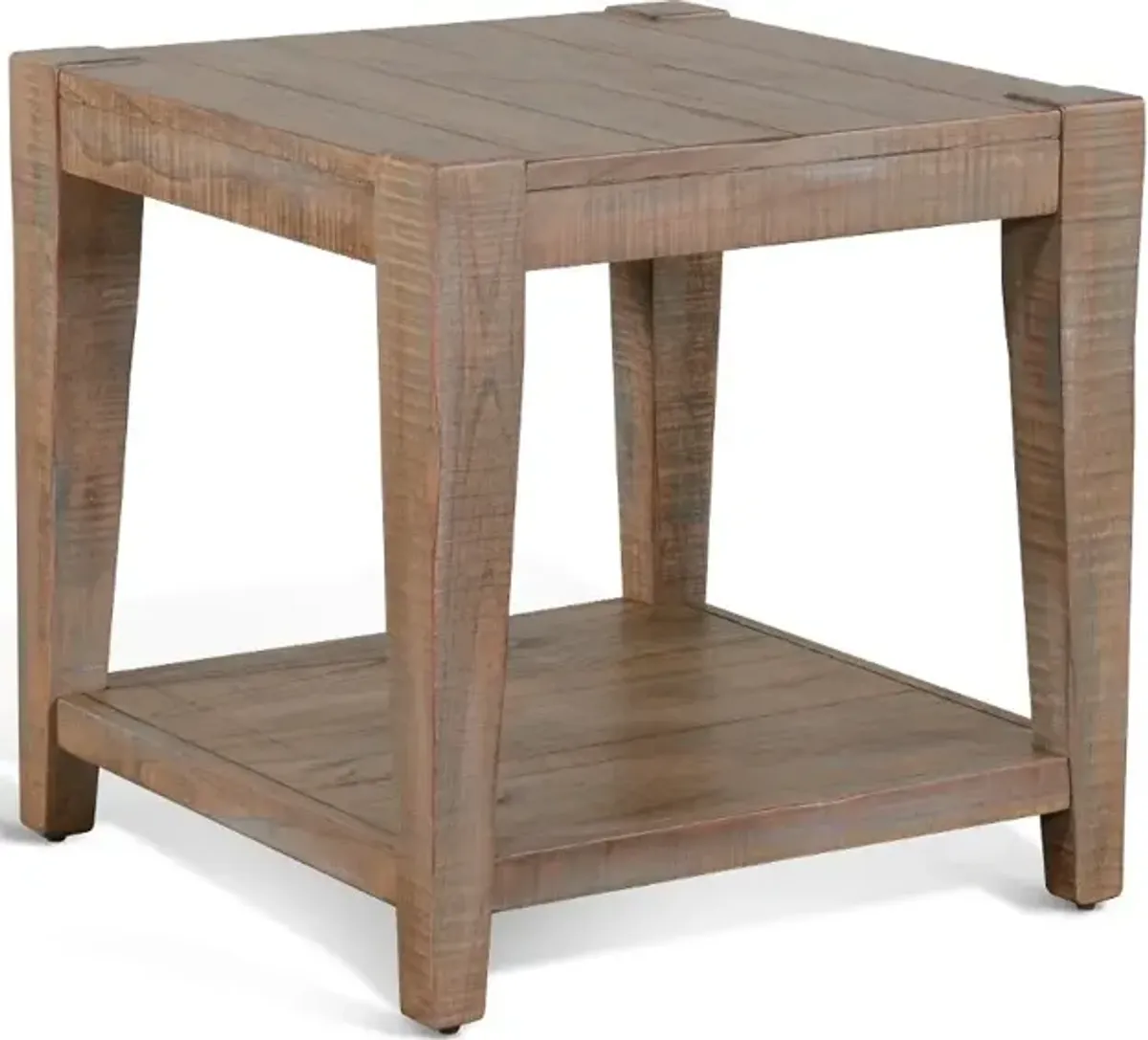 Platt Weathered Brown End Table