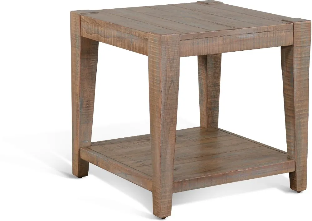 Platt Weathered Brown End Table