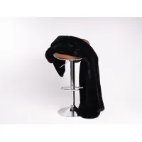 Chinchilla Black Faux Fur Throw Blanket