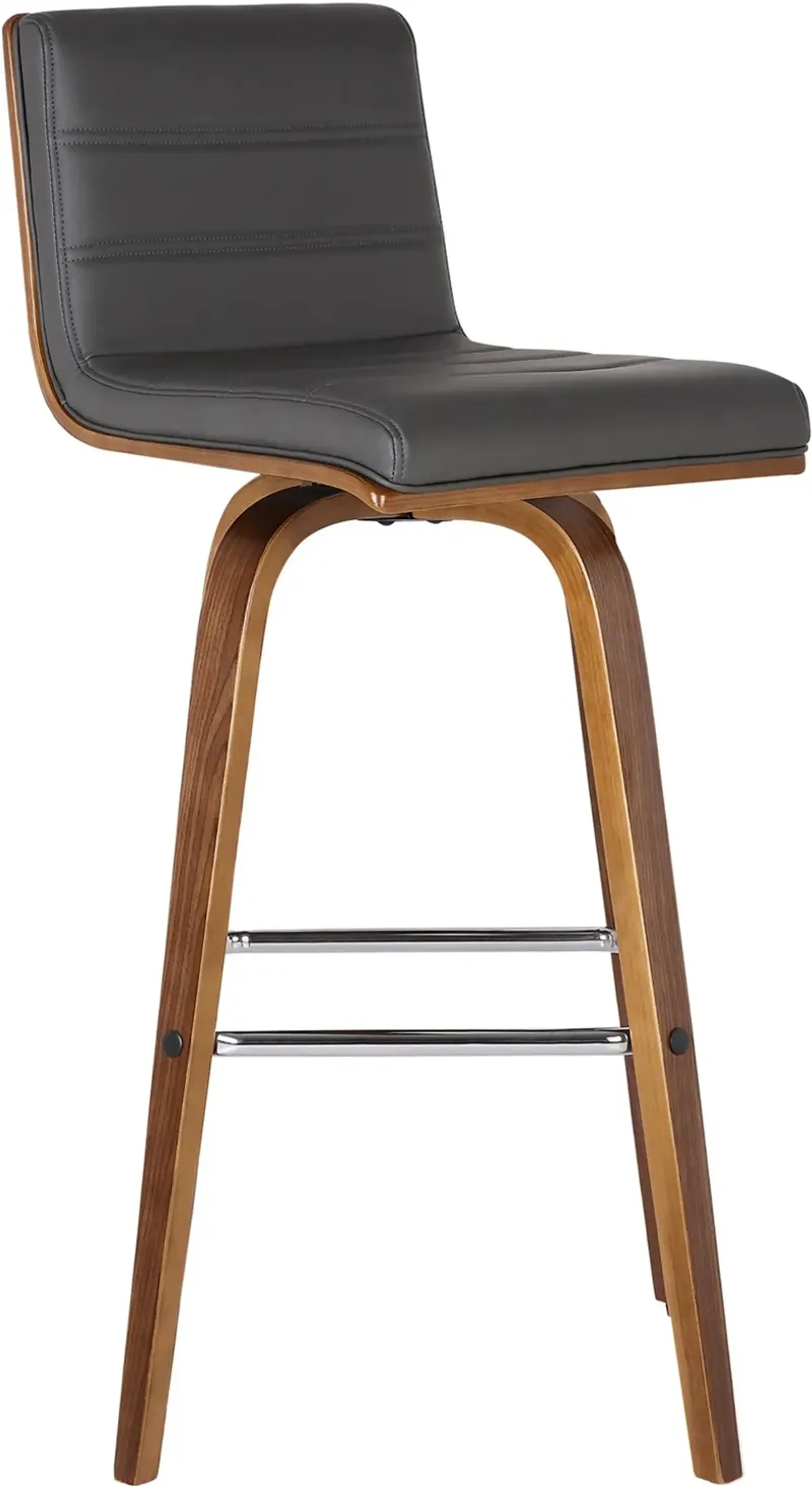 Vienna Gray and Brown Swivel Counter Height Stool