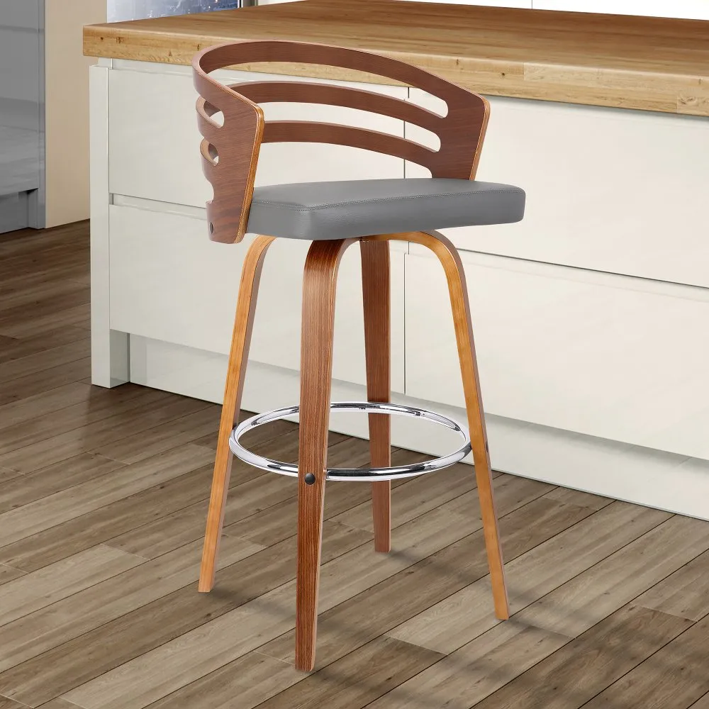 Mid Century Modern Swivel Counter Height Stool - Jayden