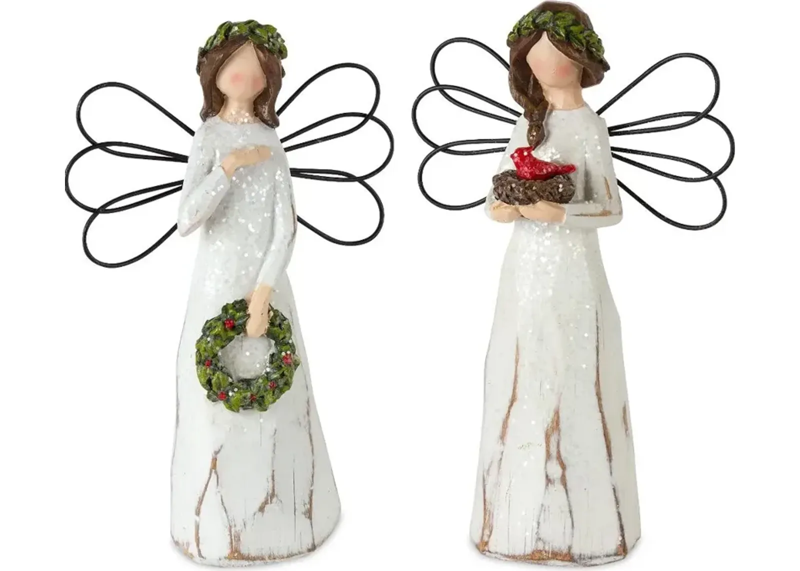 Assorted Multi Color Resin Angel Figurine