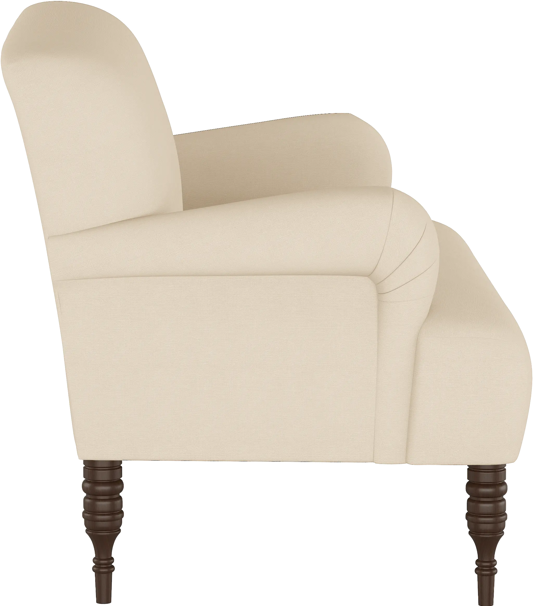 Clara Linen Tan Settee - Skyline Furniture