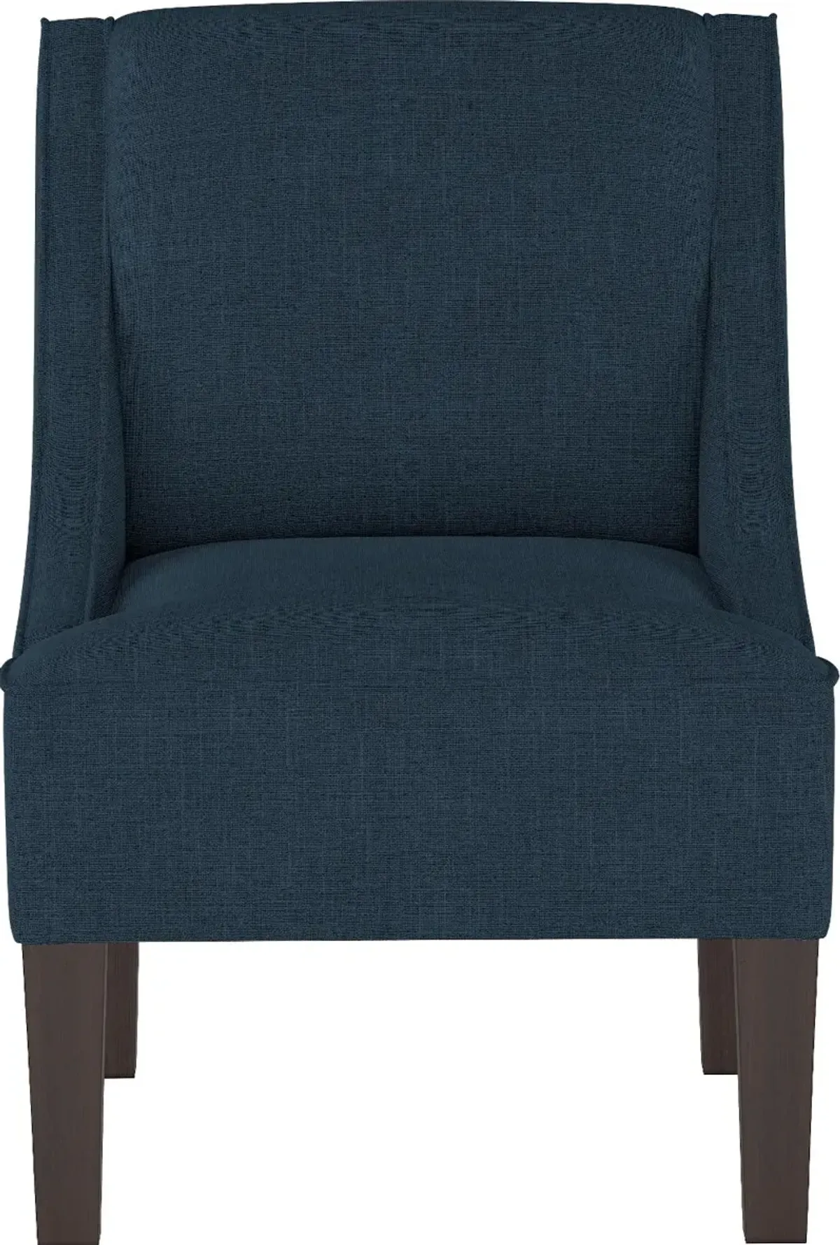 Parker Navy Swoop Arm Accent Chair - Skyline Furniture