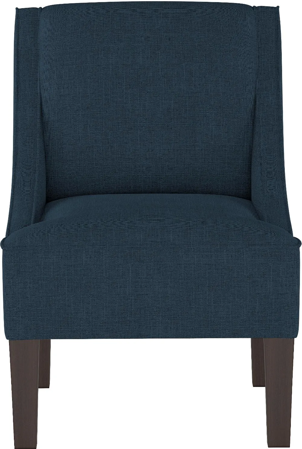 Parker Navy Swoop Arm Accent Chair - Skyline Furniture