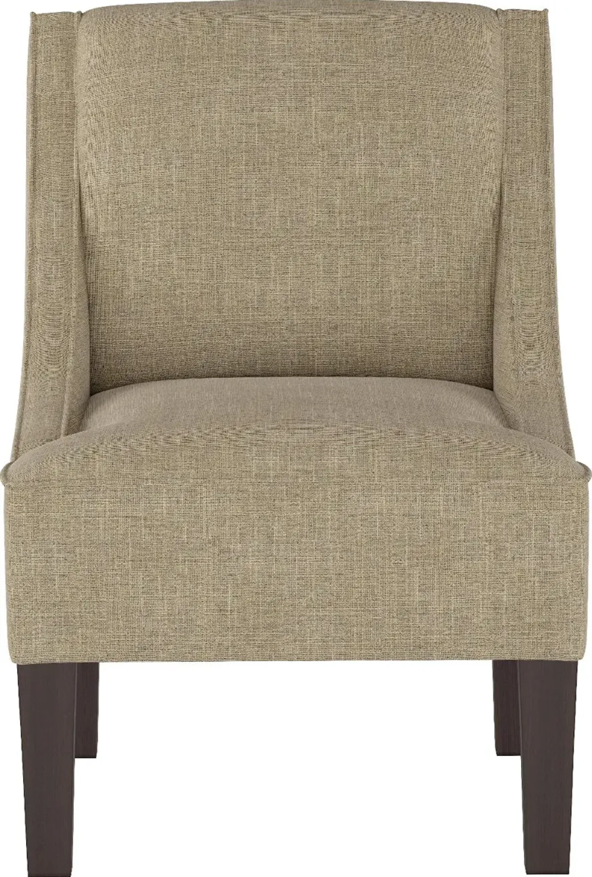 Parker Tan Swoop Arm Accent Chair - Skyline Furniture