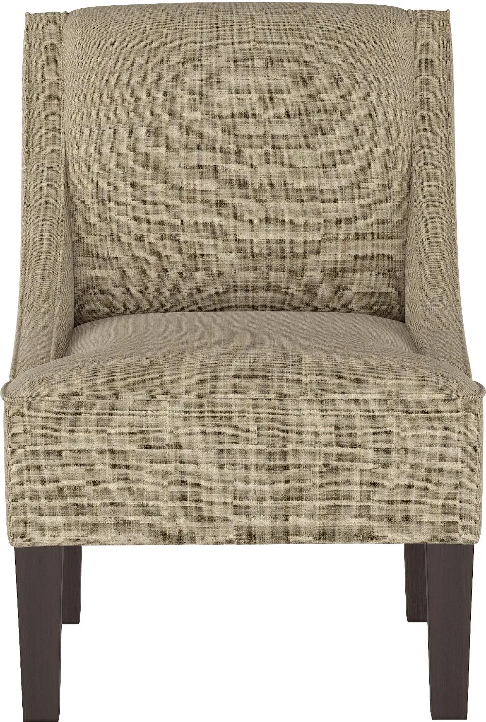 Parker Tan Swoop Arm Accent Chair - Skyline Furniture