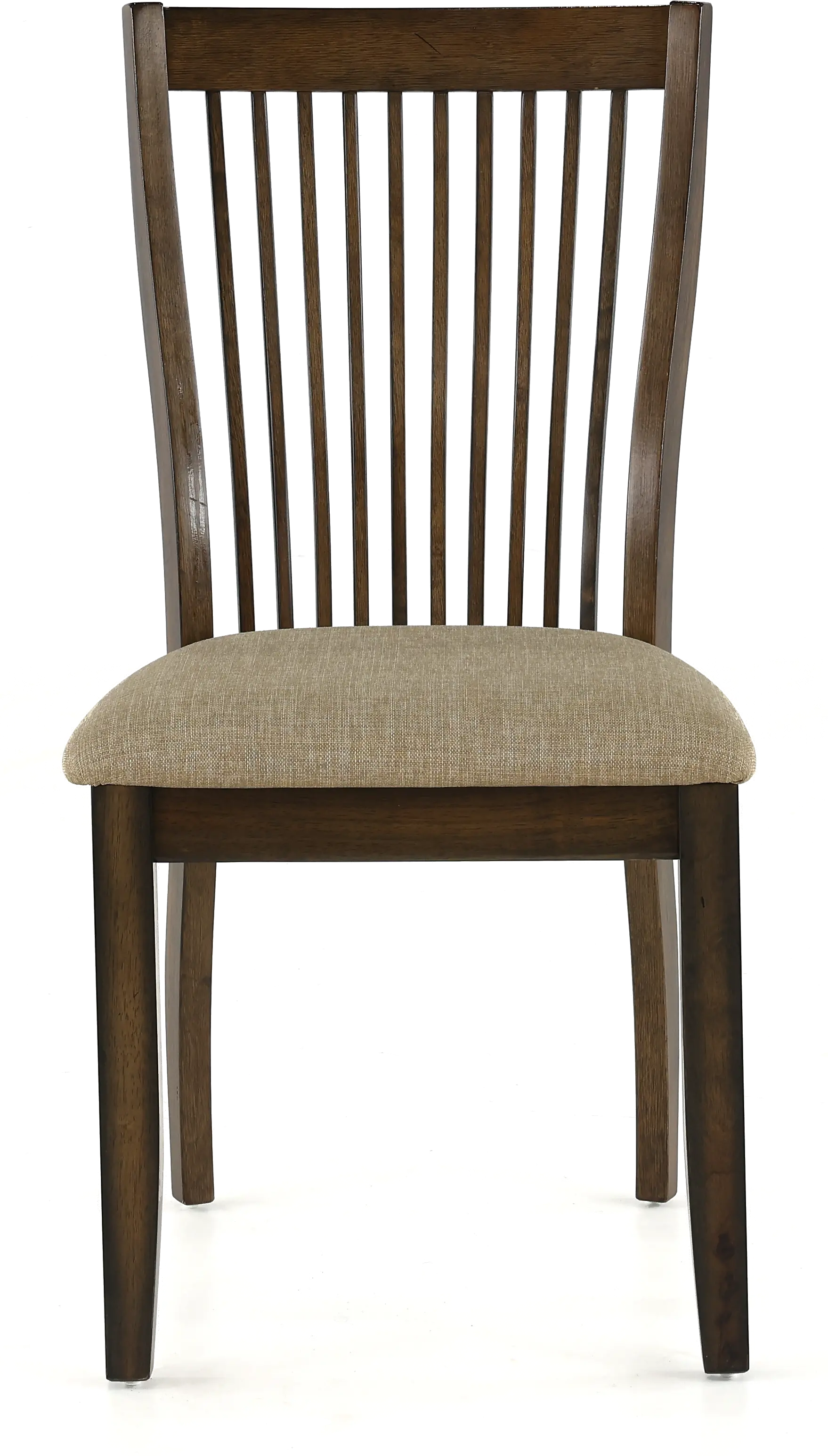 Zoey Brown Slat Back Dining Chair