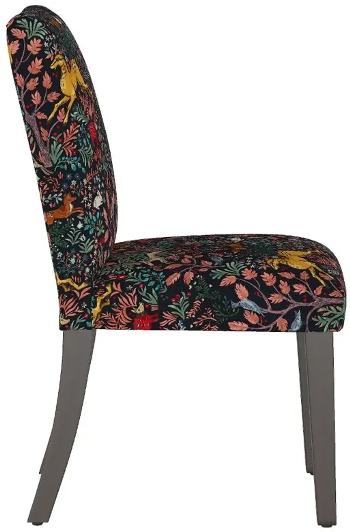 Drew Navy Woodland Dining Chair - Skyline Furniture