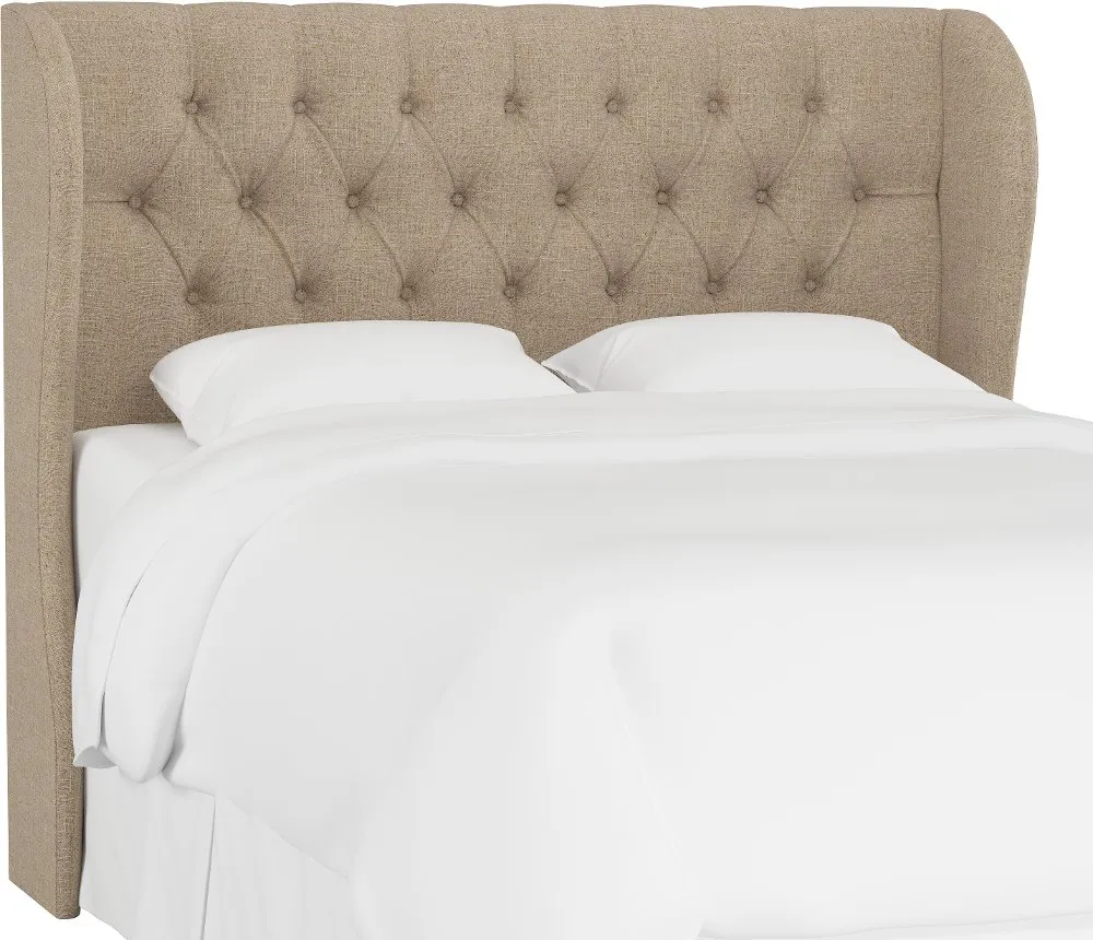 Jaclyn Tan Sloped Wingback California King Headboard - Skyline...