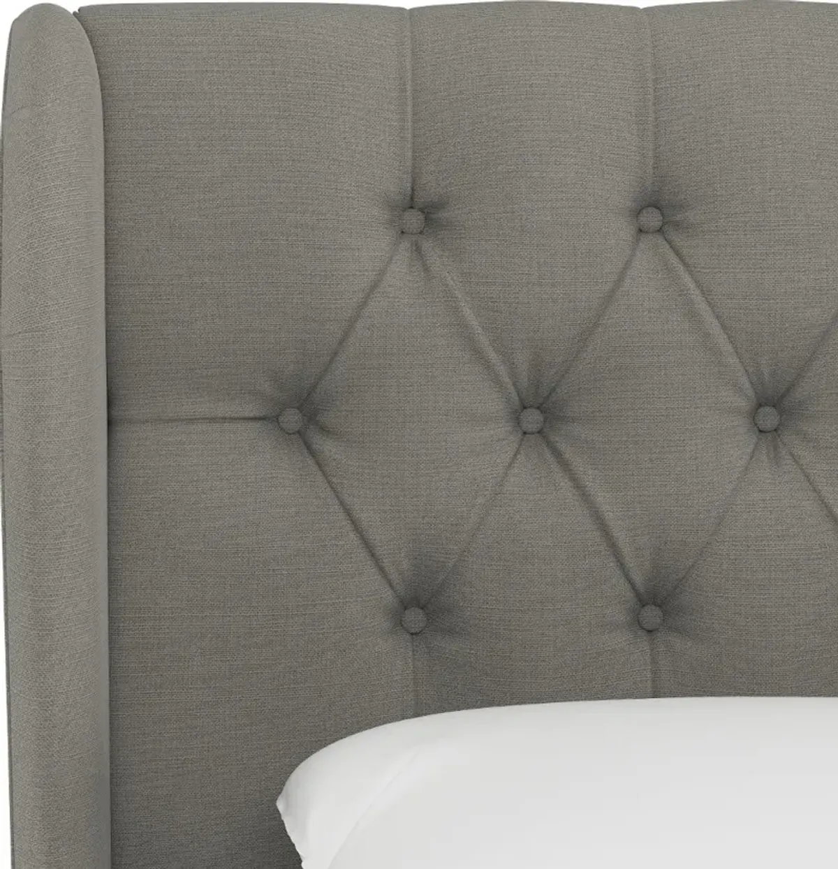 Jaclyn Gray Sloped Wingback California King Headboard - Skyline...