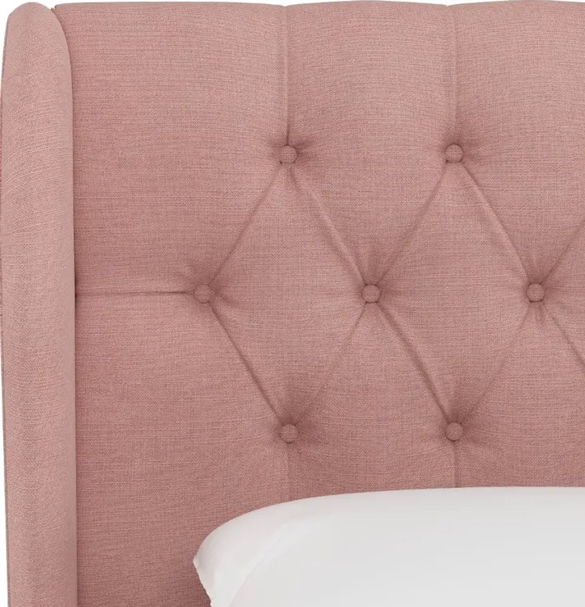 Jaclyn Blush Sloped Wingback Queen Headboard - Skyline Furniture