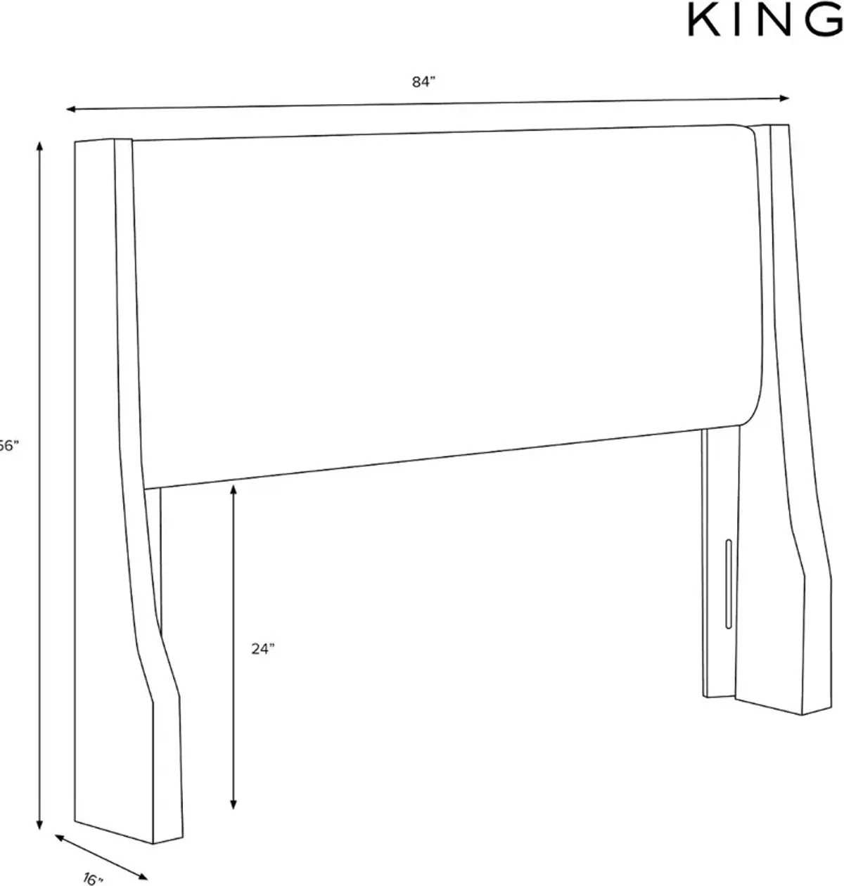 Riley Teal Tufted Wingback King Headboard - Skyline Furniture