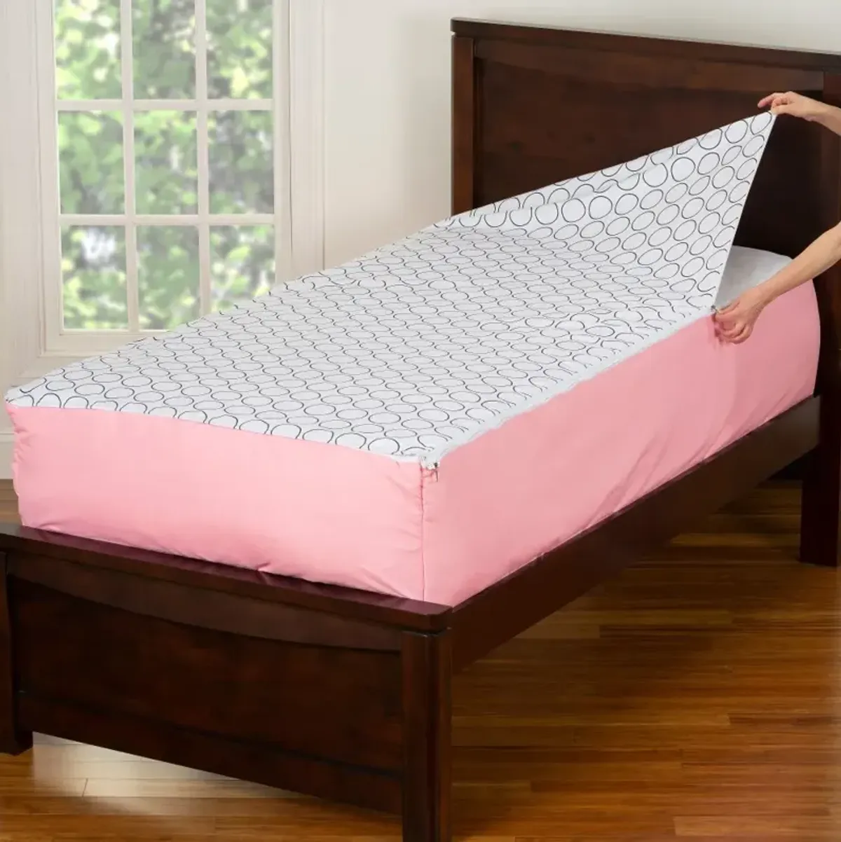 Pink and White Twin 3 Piece Tickle Me Bunkie Deluxe Bedding