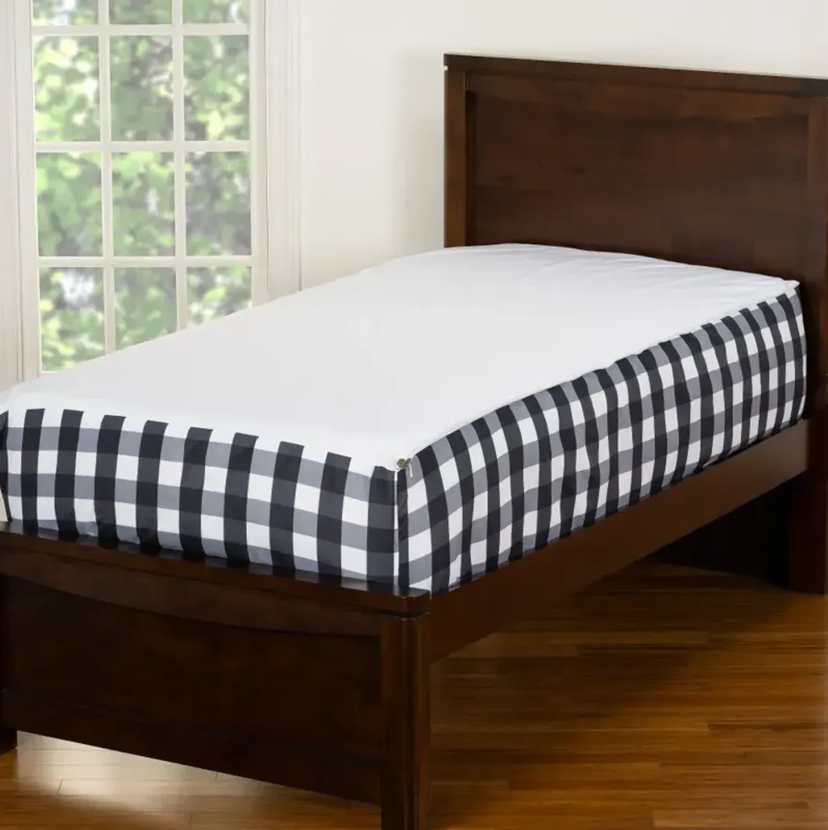 Black and White Twin Check It Twice Bunkie Deluxe Bedding