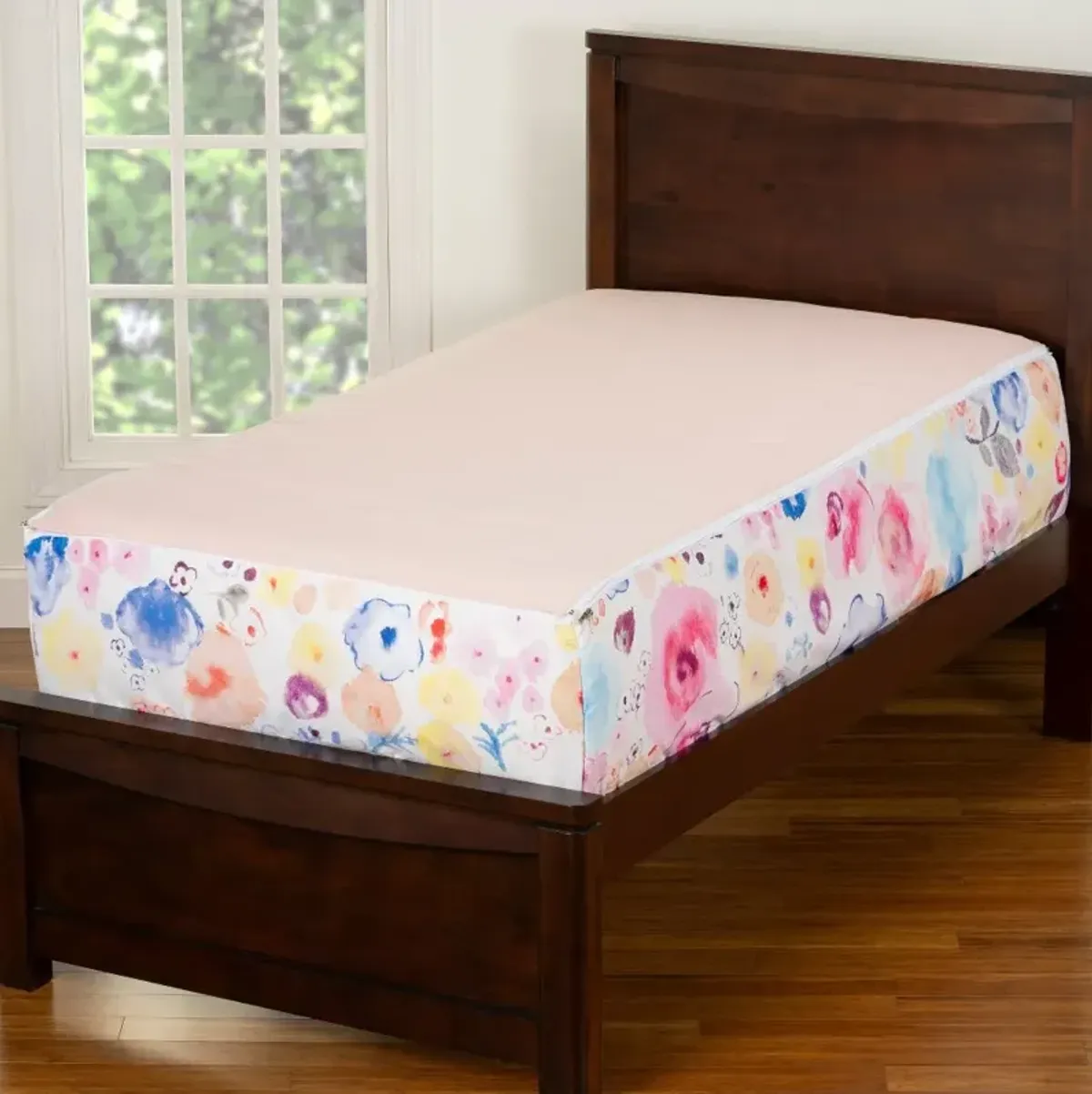 White and Pink Polka Dot Twin Poppies Bunkie Deluxe Bedding