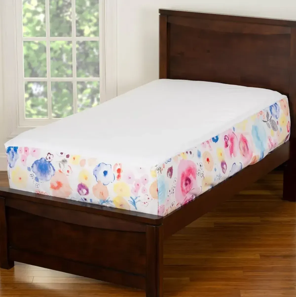 White and Pink Polka Dot Twin Poppies Bunkie Deluxe Bedding