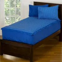 Blue, White and Gray Full Waverunner Bunkie Deluxe Bedding