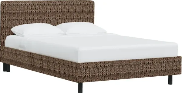 Brianna Black Scallop Full Platform Bed - Skyline Furniture