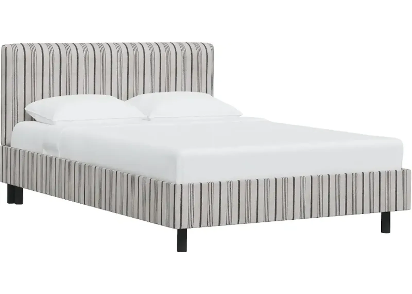 Brianna Black Stripe California King Platform Bed - Skyline Furniture