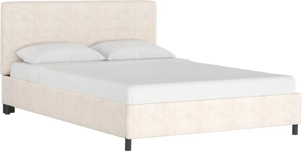 Brianna Ivory California King Platform Bed - Skyline Furniture