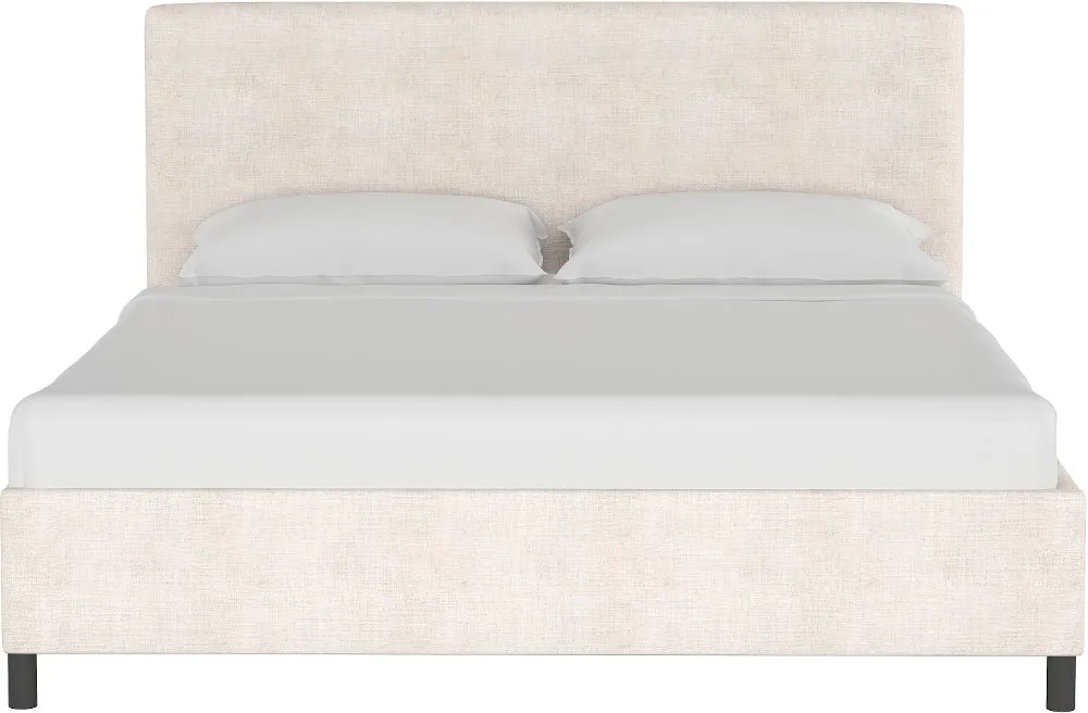 Brianna Ivory California King Platform Bed - Skyline Furniture