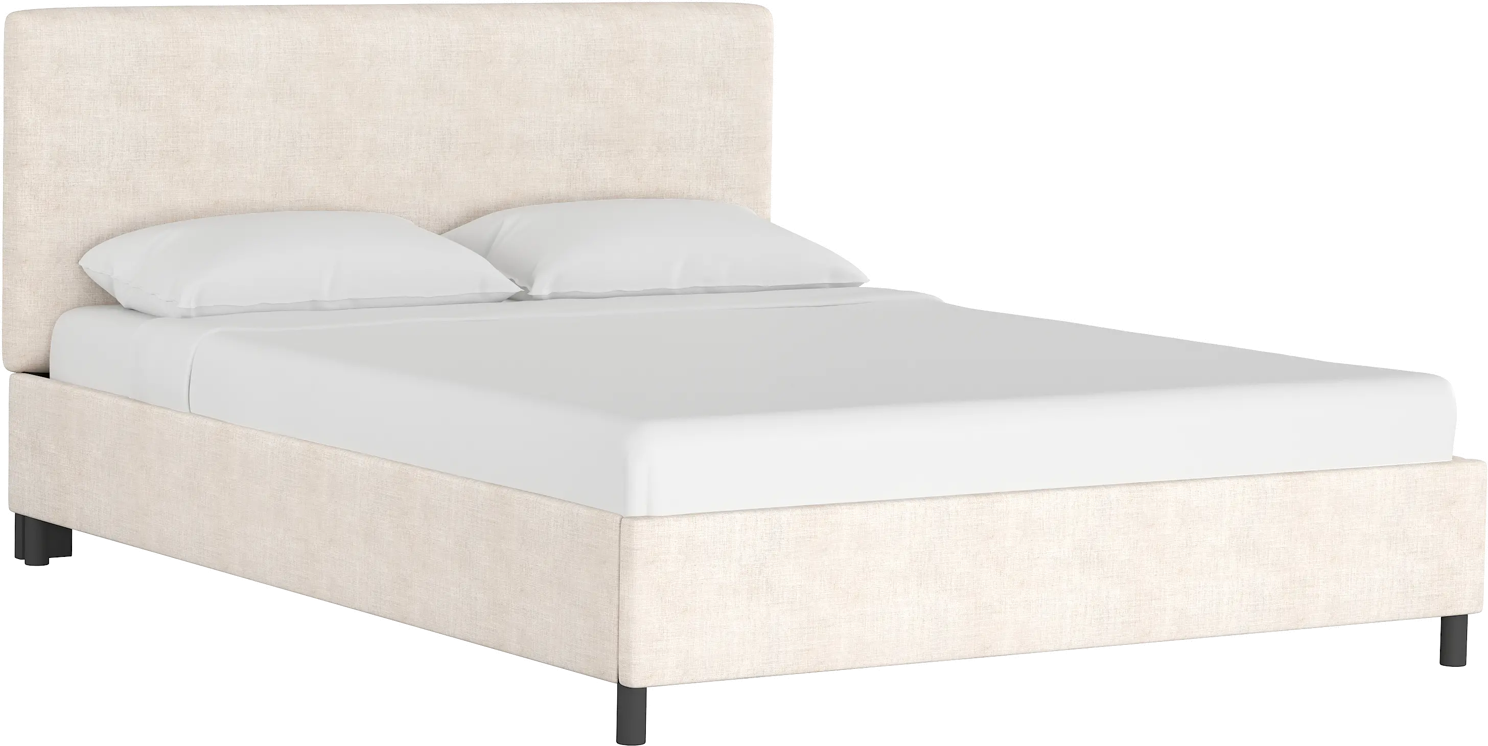 Brianna Ivory King Platform Bed - Skyline Furniture