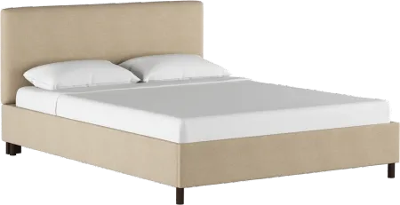 Brianna Tan California King Platform Bed - Skyline Furniture