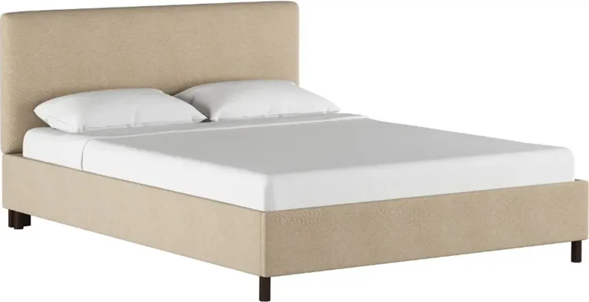 Brianna Tan California King Platform Bed - Skyline Furniture